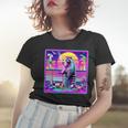Vaporwave Raccoon Women's T-Shirt | Retro Synthwave Design Gifts for Her