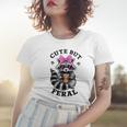 Colorful Raccoon Women's T-Shirt - Wild Style & Cute Vibes Gifts for Her