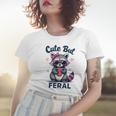 Cute Feral Raccoon | Funny Women's Summer T-Shirt Gifts for Her