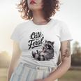 Cute Panda Raccoon Costume Women's T-Shirt | Feral Charm for Fun Occasions Gifts for Her