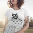 Raccoon Women's T-Shirt - Moonlit Trash Panda Design - Nature Inspired Gifts for Her