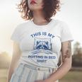 Sarcastic Raccoon Meme Women's T-Shirt - Humor for Relaxation Gifts for Her
