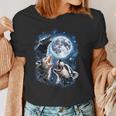 Animal Meme Women's T-Shirt - Moonlit Opossum Raccoon Skunk Design