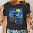Raccoon Starry Night Women's T-Shirt - Van Gogh Art for Animal Lovers