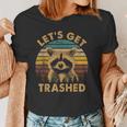 Raccoon Themed Women's T-Shirt | Playful 'Let's Get Trashed' Design