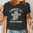 Raccoon Trash Panda Workout Women's T-Shirt – Fun Gym Humor Tee