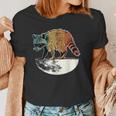 Retro Trashpanda On The Half Moon Vintage Raccoon Women's T-Shirt