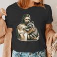 Vintage Jesus Hugging Raccoon Women's T-Shirt - Unique Raccoon Gift