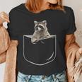 Women's Pocket Raccoon T-Shirt | Cute Animal Graphic Tee