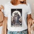 Raccoon Lovers Tarot Women's T-Shirt - Playful Design for Couples