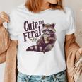 Raccoon Loves Coffee Women's T-Shirt - Cute Vintage Style