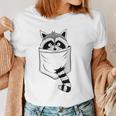 Raccoon Trash Panda Cartoon Women's T-Shirt - Casual Blue Short Sleeve