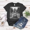 Raccoon & Sasquatch Women's Tee - Scared Selfie Style Unique Gifts