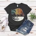 Retro Trashpanda On The Half Moon Vintage Raccoon Women's T-Shirt Unique Gifts