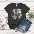 Three Possum Moon Women's T-Shirt – Cursed Meme Design Unique Gifts
