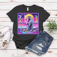 Vaporwave Raccoon Women's T-Shirt | Retro Synthwave Design Unique Gifts