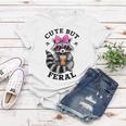 Colorful Raccoon Women's T-Shirt - Wild Style & Cute Vibes Unique Gifts