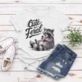 Cute Panda Raccoon Costume Women's T-Shirt | Feral Charm for Fun Occasions Unique Gifts