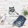 Raccoon Women's T-Shirt - Moonlit Trash Panda Design - Nature Inspired Unique Gifts