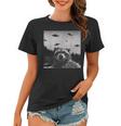 Alien UFO Raccoon Women's T-Shirt | Fun Space Adventure Theme