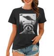 Alien UFO Raccoon Women's T-Shirt - Whimsical Space Adventure Theme