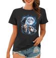 Animal Meme Women's T-Shirt - Moonlit Opossum Raccoon Skunk Design