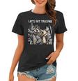 Let's Get Trashed Women's T-Shirt | Fun Party Animals Design