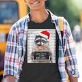 Dear Santa Youth T-Shirt - Festive Raccoon Christmas Graphic