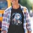 Funny Youth T-Shirt - Opossum, Raccoon & Skunk Moon Trio