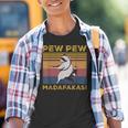 Pew Pew Madafakas Youth T-Shirt - Vintage Raccoon Graphic Tee