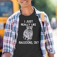 Raccoon Love Graphic Youth T-Shirt - Cute Lover's Gift