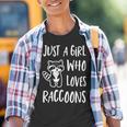 Raccoon Lover Youth T-Shirt - Cute Graphic for Girls