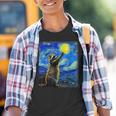 Raccoon Starry Night Youth T-Shirt | Van Gogh Art Design