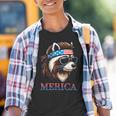 Raccoon Vintage Youth T-Shirt - Rustic Design for Kids