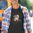 Racoonicorn Youth T-Shirt - Unicorn Horn Raccoon Graphic Tee