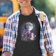 Rats Howling T-Shirt - Youth Unisex | Moonlit Rat Graphic Tee