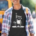 Retro Raccoon Rock Music Men Kids Women Raccoon Graphic Youth T-Shirt
