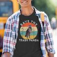 Save the Raccoon Youth T-Shirt - Retro Vintage Sunset Graphic