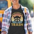 Vintage Raccoon Lovers Youth T-Shirt - Playful Graphic Tee