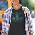 Youth Graphic T-Shirt | Vintage Street Cat Fun - Raccoon & Opossum Theme