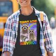 Youth T-Shirt - Tummy Ache Survivor Raccoon | Fun Small Graphic