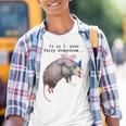 Fairy Godpossum Raccoon Trash Panda Youth T-Shirt - Fun Graphic
