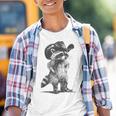 Raccoon Cowboy Graphic - Fun Youth Unisex T-Shirt