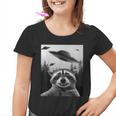 Alien UFO Raccoon Graphic Youth T-Shirt - Fun & Quirky Design