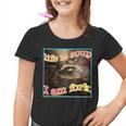 Life Is Soup Youth T-Shirt - Quirky Raccoon Meme Fun