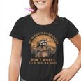 Out Of Breath Hiking Society Youth T-Shirt - Raccoon Vintage Graphic
