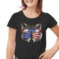 Patriotic Raccoon Youth T-Shirt - July 4th Trash Panda Graphic