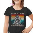 Raccoon Captain Youth T-Shirt - Vintage Shipwreck Graphic