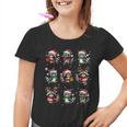 Raccoon Lover Christmas Lights Pajama Graphic Youth T-Shirt