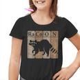 Raccoon Lover Graphic Youth T-Shirt - Chemistry Periodic Theme